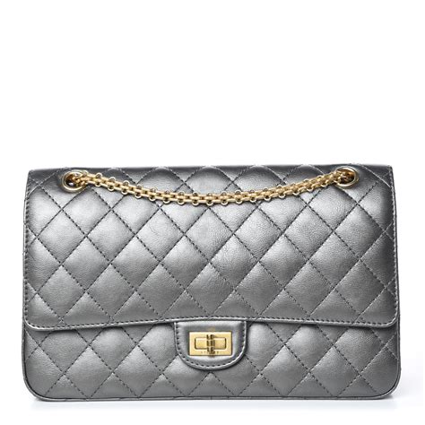 chanel reissue 226 price 2017|Chanel Metallic Charcoal Quilted Calfskin 2.55 Reissue 226.